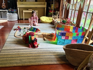 Jules Train Track And Magnatile Creation